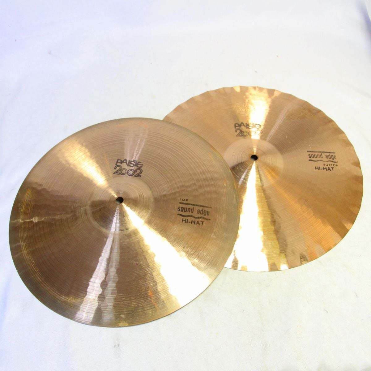 PAiSTe 80s 2002 SOUND EDGE Hihat 黒ロゴ 15” 1190/1222 パイステ
