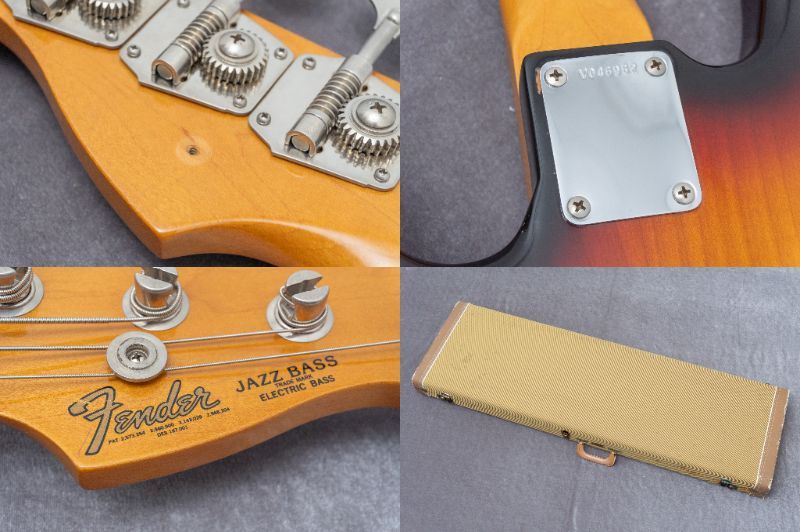 Fender American Vintage 62 Jazz Bass 3TS FL mod. 1990~1999 4.35kg