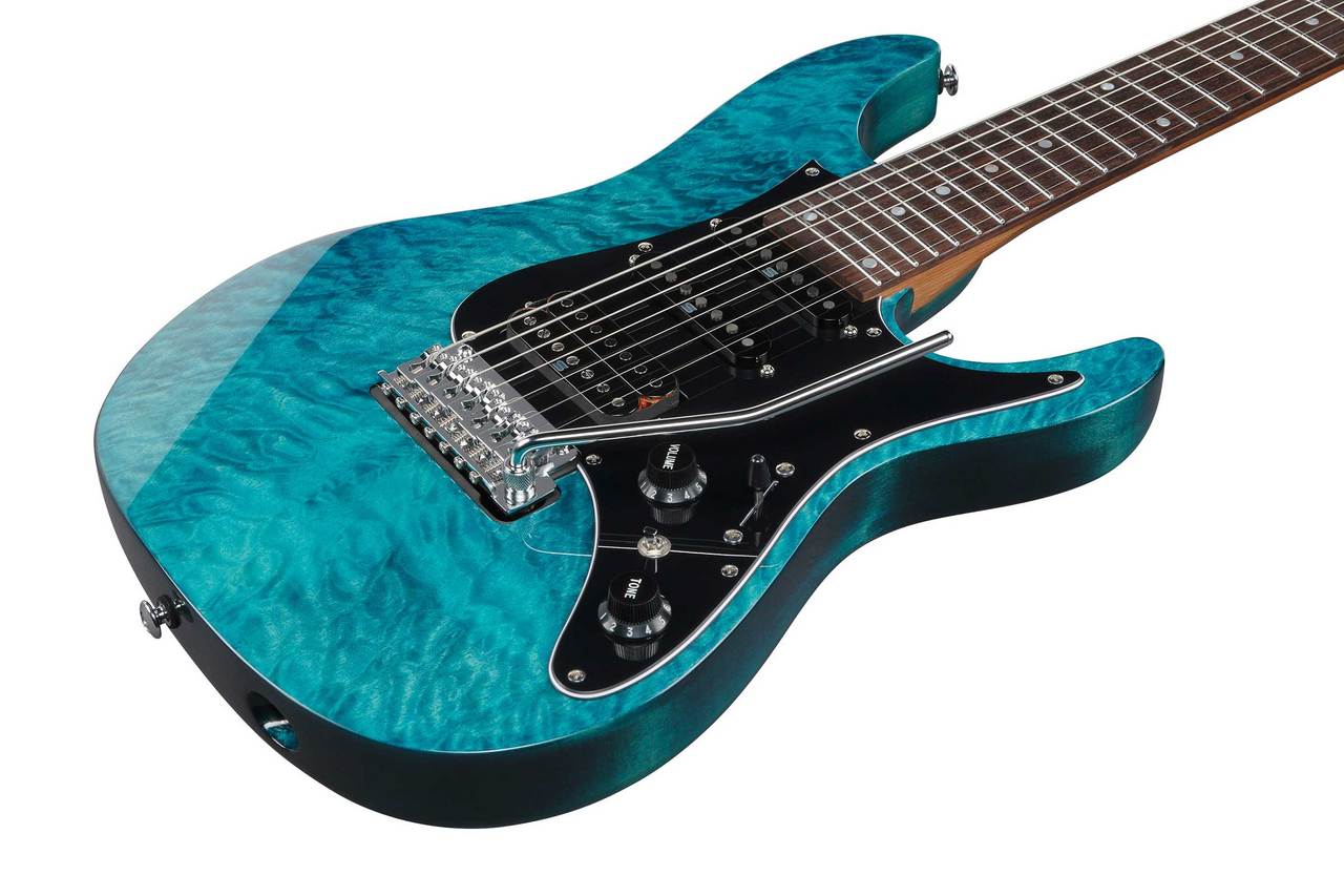Ibanez AZ447P1QM Cosmic Blue 7弦 エレキギター キルテッドメイプル