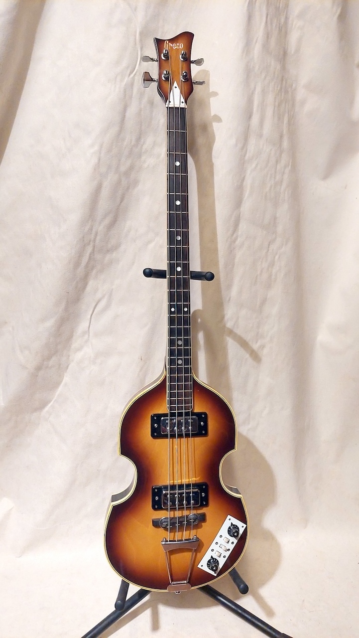 【ジャンク扱い】Greco グレコ バイオリンベース VB ビンテージ 中古】Greco VB-500 バイオリンベース 1984年製 ビンテージ