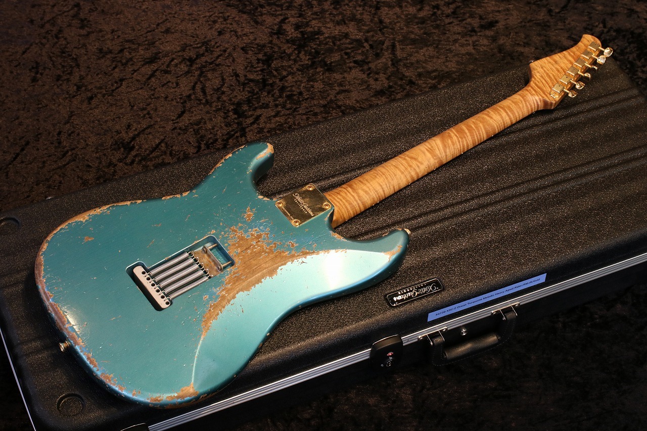 Xotic XSC-2 Ocean Turquoise Metallic Heavy Aged Gold Hardware