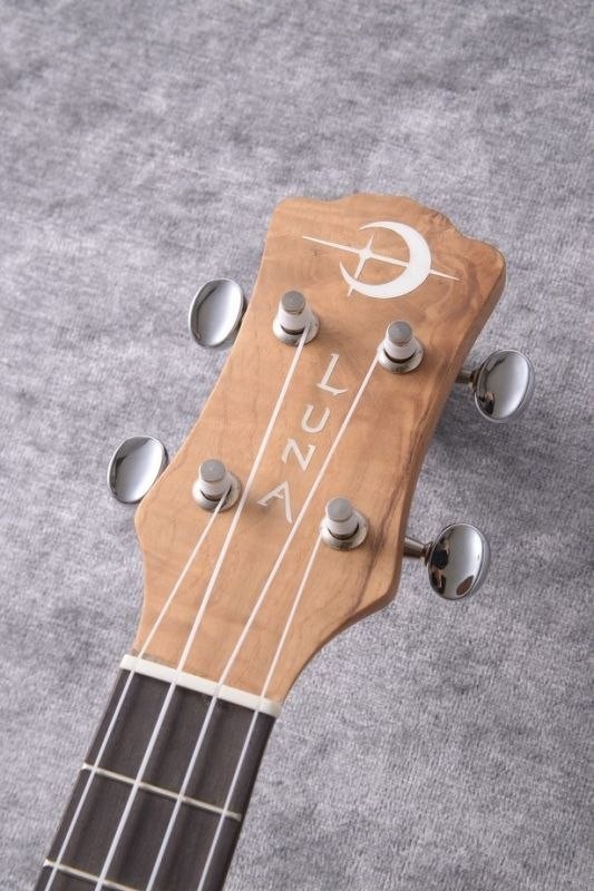 Luna Guitars Uke Exotic Concert olive ash burl crescent [UKE EX OA ]（新品/送料無料）【楽器検索デジマート】