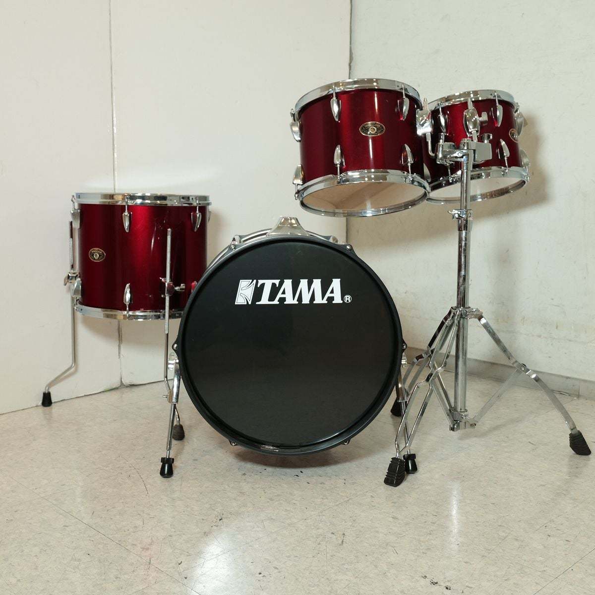 Tama IMPERIALSTAR 10/12/14/18 4pcs Kit #vintage red タマ ドラム