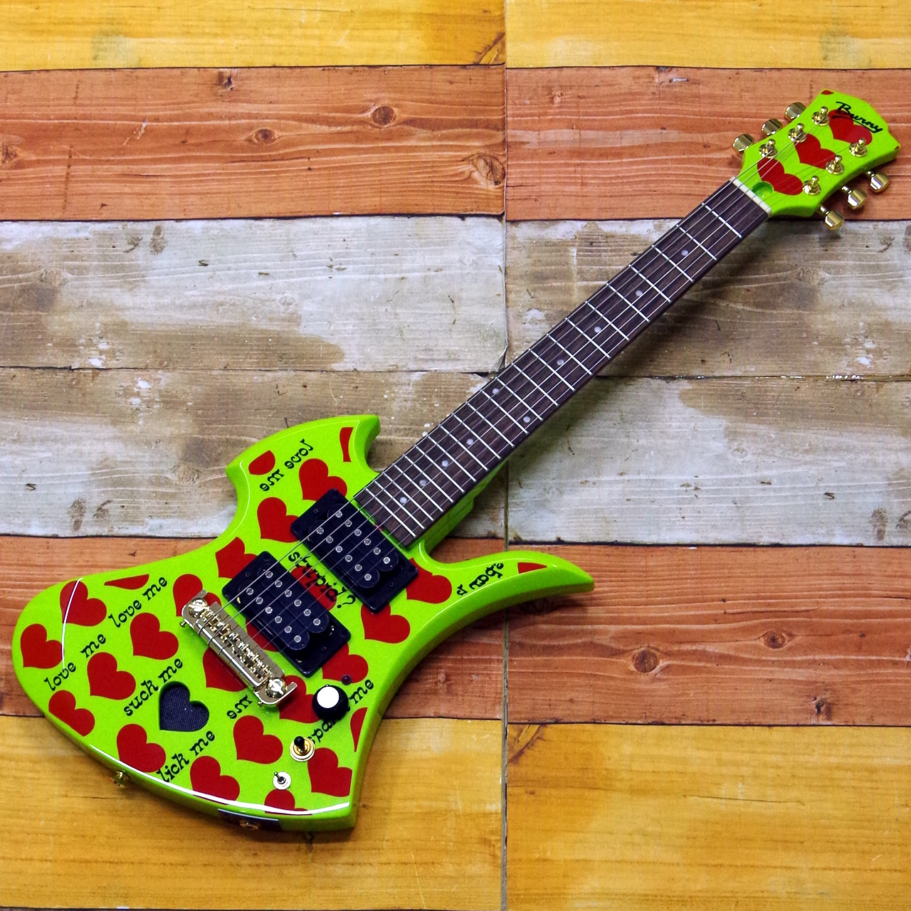 FERNANDES hide MODEL GH-Jr. W/SC GH（グリーンハート）〈フェルナンデス〉 - 楽器、器材