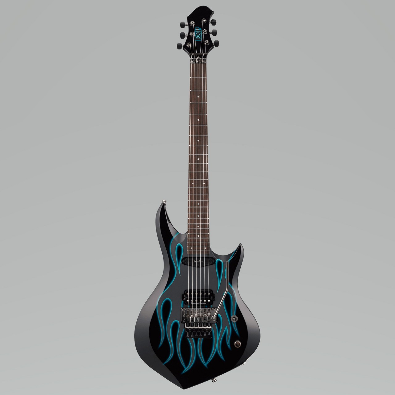 ESP [003] Blue Flame / Black w/ Blue Flame Graphic Paint