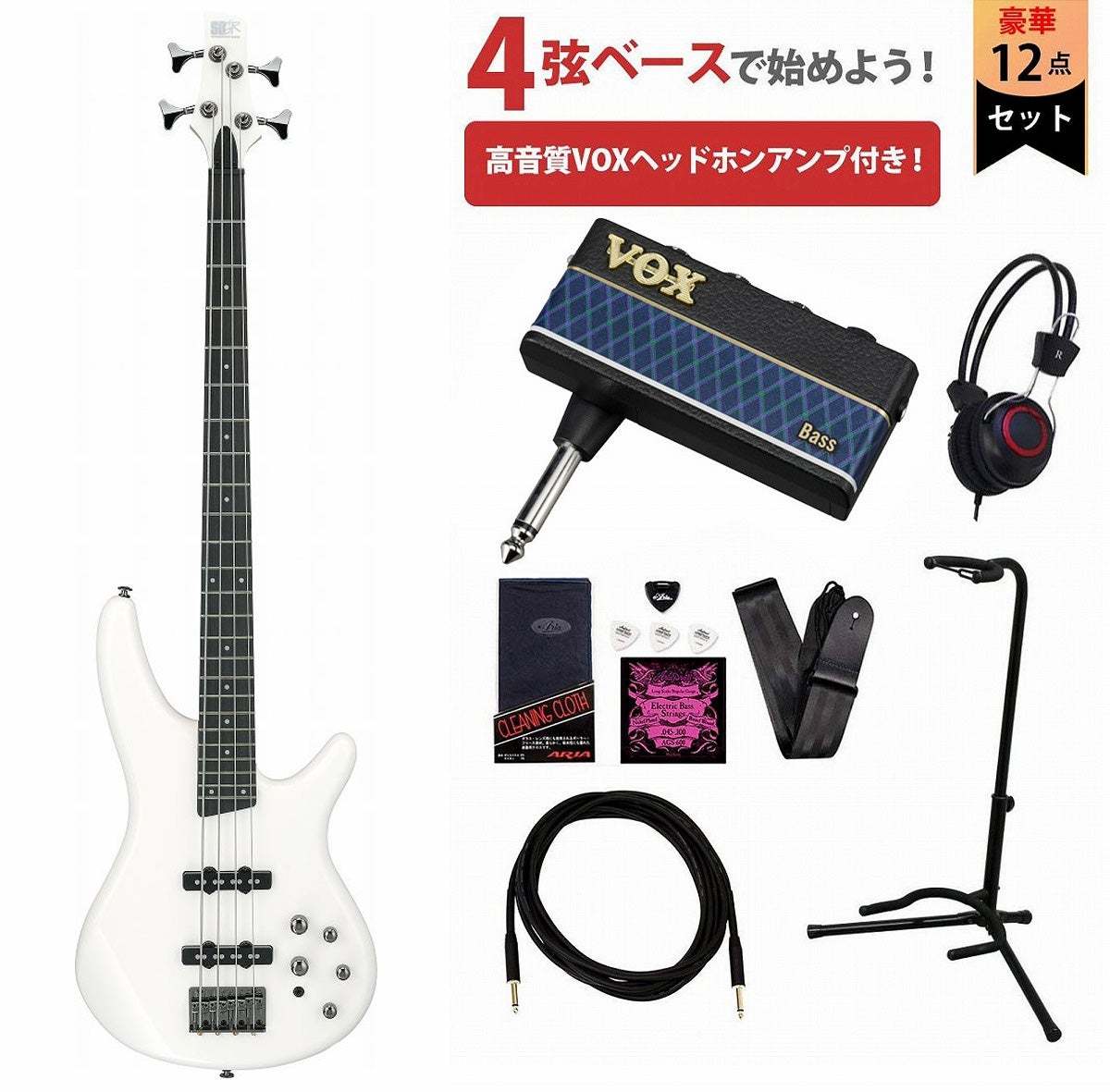 Ibanez SR280E-PW(Pearl White) アイバニーズ エレキベース VOX 