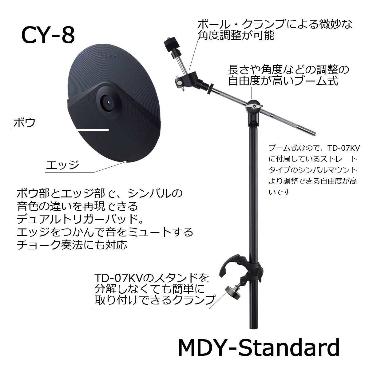 Roland TD-07KV 3シンバル すぐに使えるスターターパック SELVAマット