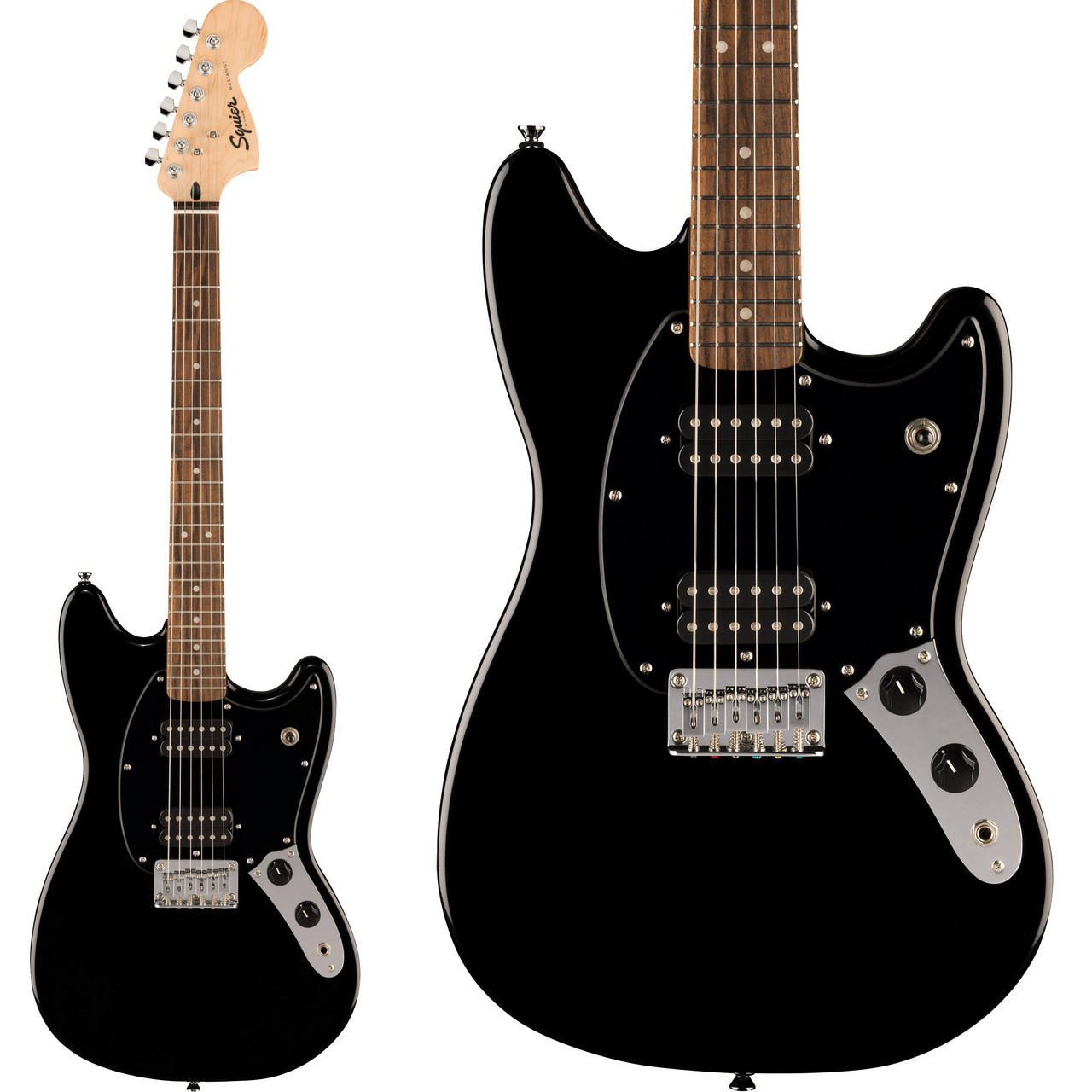 Squier by Fender Sonic Mustang HH Laurel Fingerboard Black