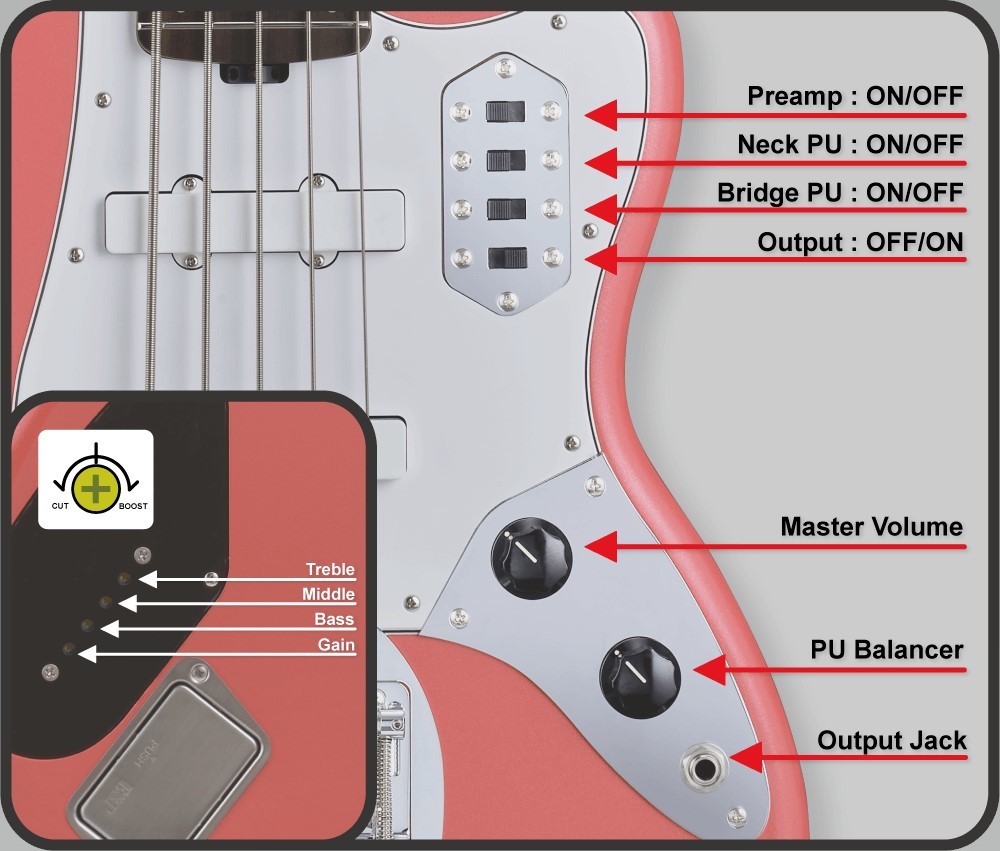 STELLA GEAR BASS V-DL / Sparkling Fiesta Red（新品/送料無料