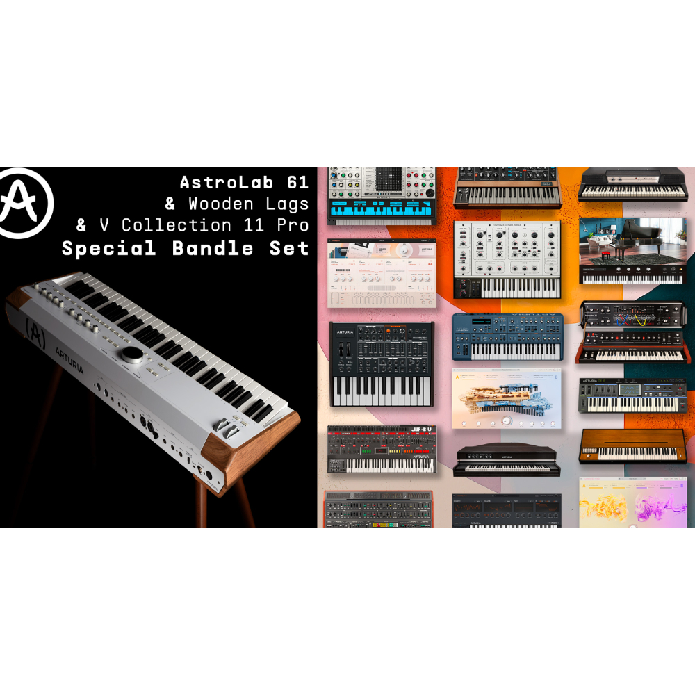 Arturia AstroLab 61 Bundle V Collection 11 ProとWooden Legs付き