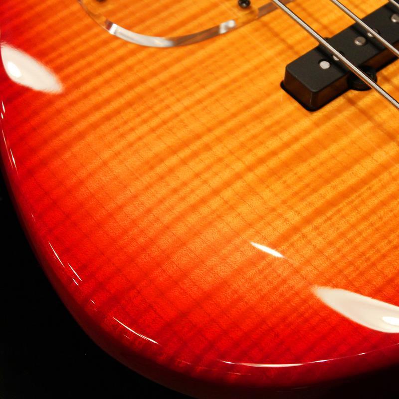 Kikuchi Guitars Custom 4st J Bass (Flame Maple Top / Cherry