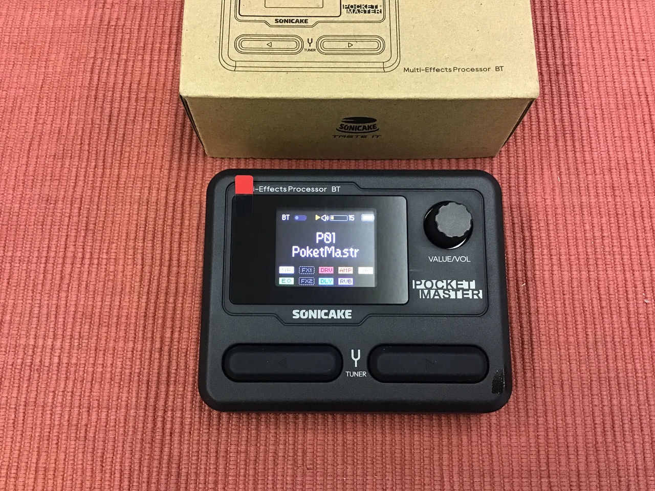 ■新品SONICAKE POCKET MASTER TG 英語 バージョン SONICAKE Pocket Master Guitar Bass Amp Modeling IR Cabinets