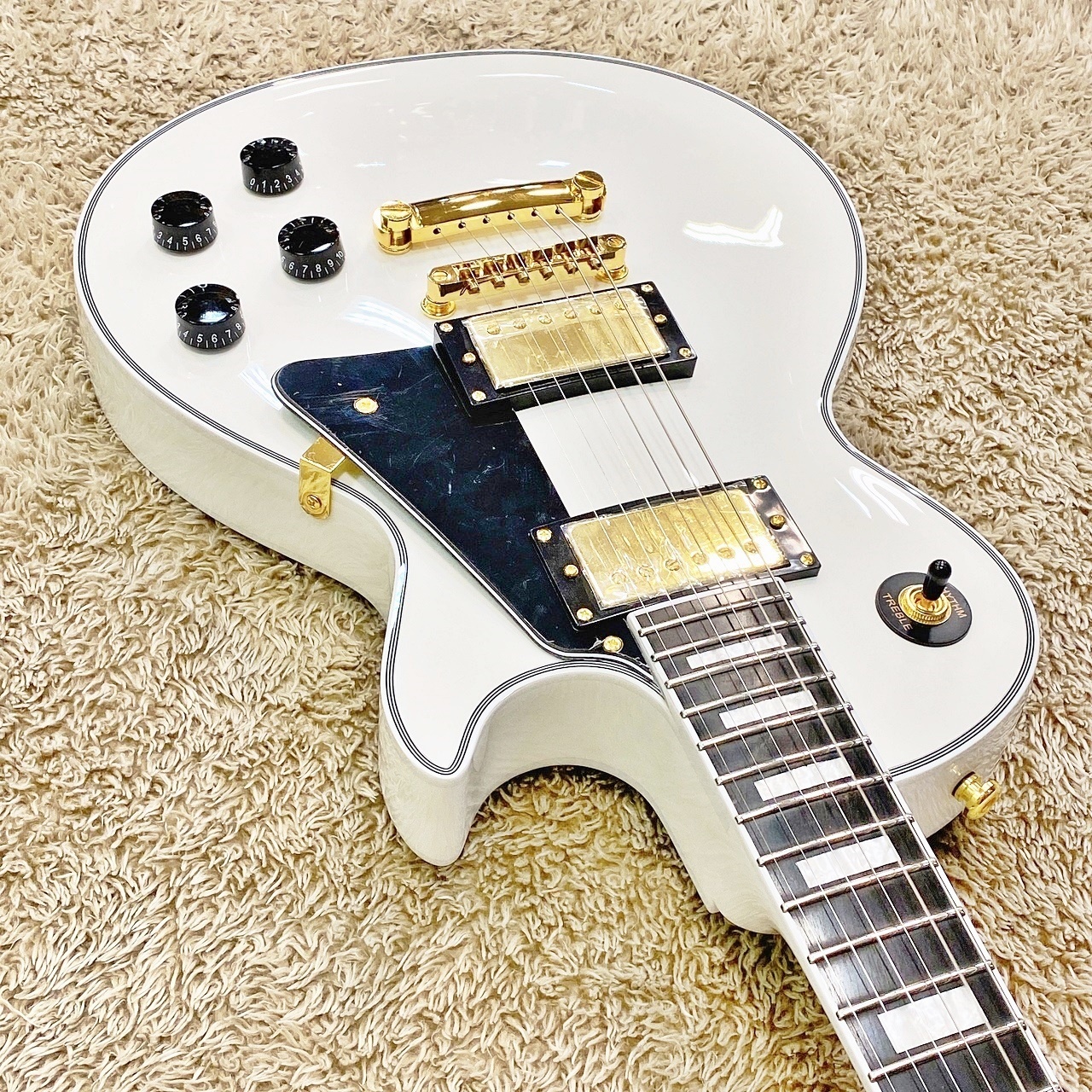 GrassRoots G-LP-60C ESPギターソフトケース&ケーブル付き - 楽器・機材