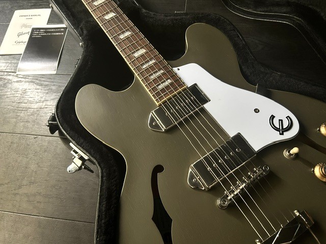 Epiphone Casino Worn Olive Drab ハードケース付き 限定品（中古