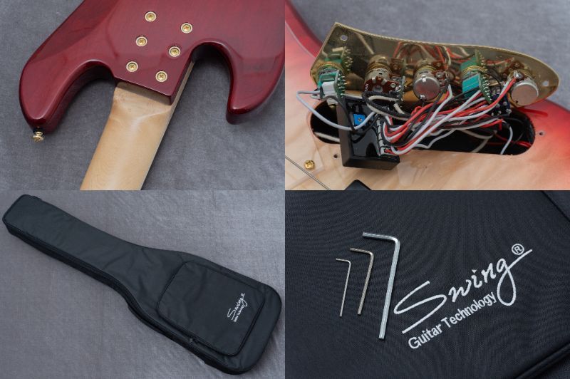 ギター swing guitar Swing Guitars Jazz Deluxe 5 Red Burst 4.68kg #25080043【GIB兵庫