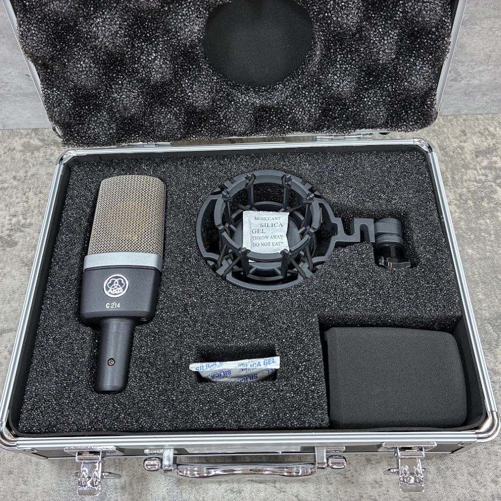 AKG C214 コンデンサーマイク 【中古】 ♪ AKG C214 マイク 中古 現状品 240711Y7651 楽器、器材 コンデンサー