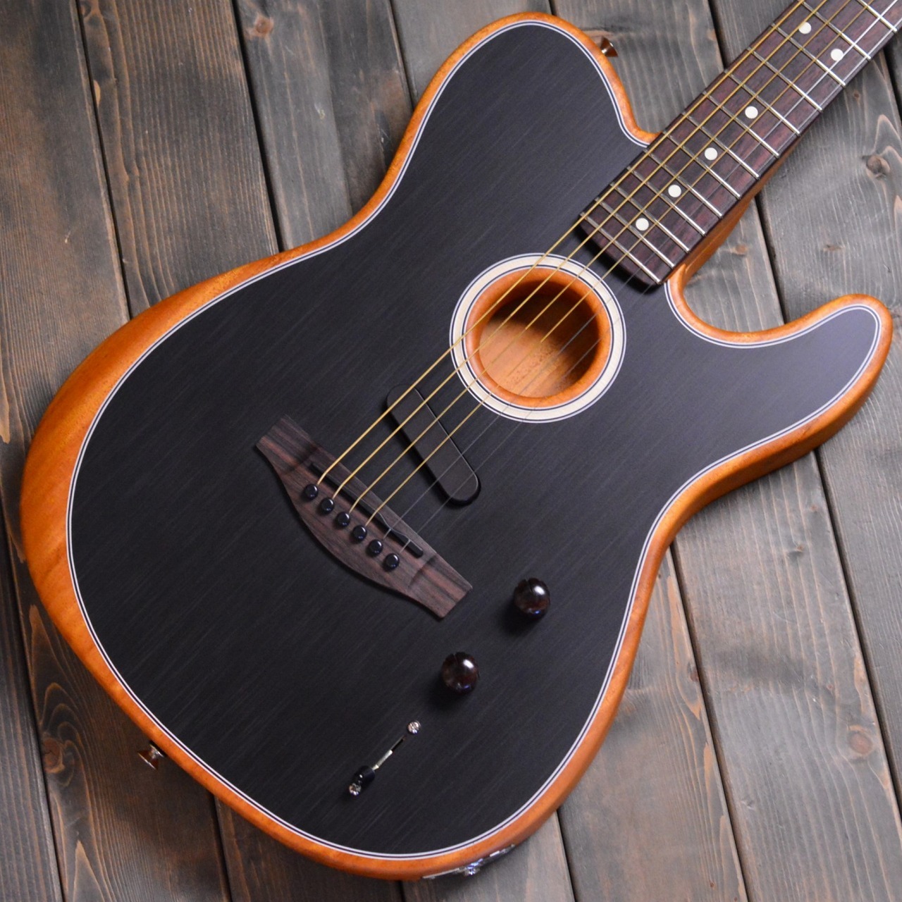 Fender Acoustasonic Player Telecaster Brushed Black エレアコギター