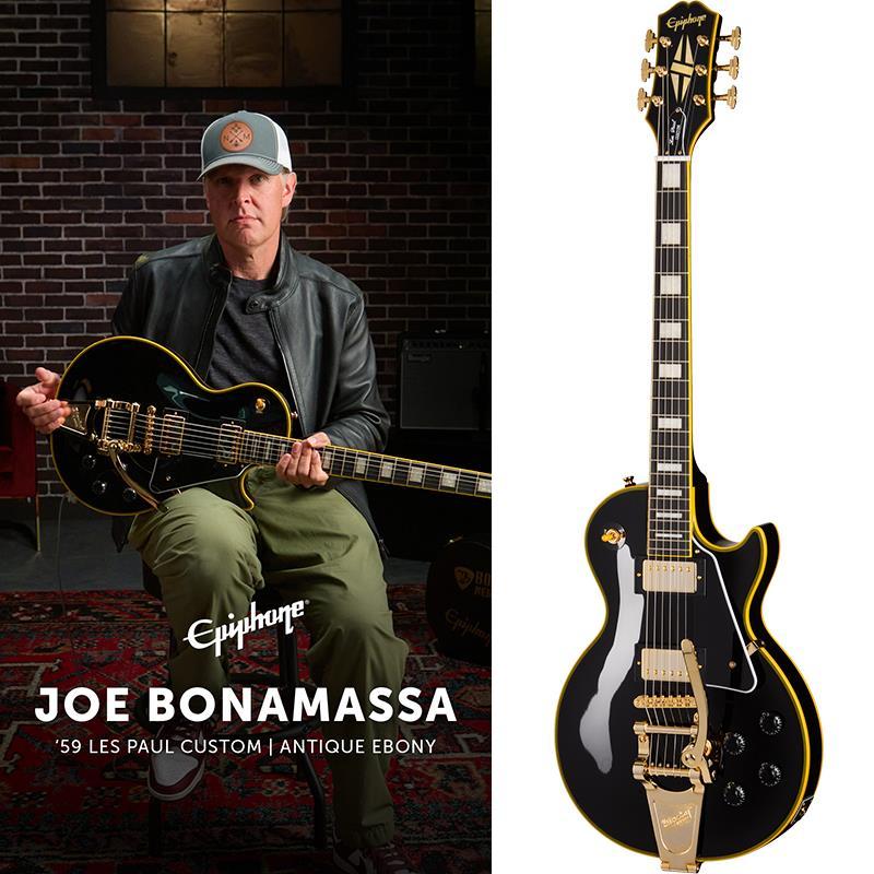 ホビー・楽器・アート m Epiphone Joe Bonamassa 1959 Les Paul Custom with Bigsby (Antique
