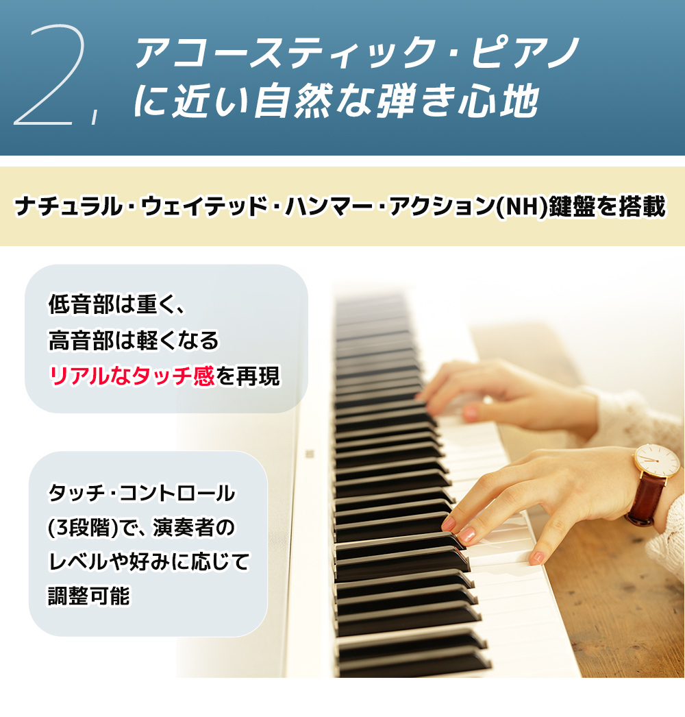 KORG B2+ WH ホワイト 電子ピアノ 88鍵盤 ヘッドホンセット 【WEBSHOP