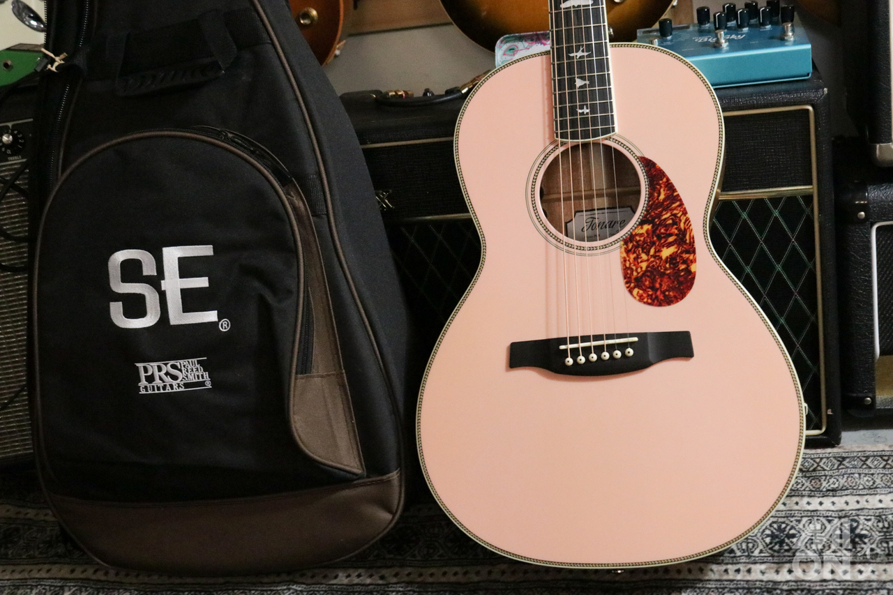 ギター PRS SE P20E Parlor w/ FishmanPink Lotus PRS ギターズが限定製造ロータス・ピンク色 SE Parlor Acousticを発表