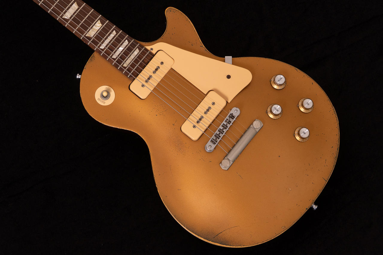 Gibson 50s Les Paul Tribute Gold Top Satin 2011 3.39kg #134811396