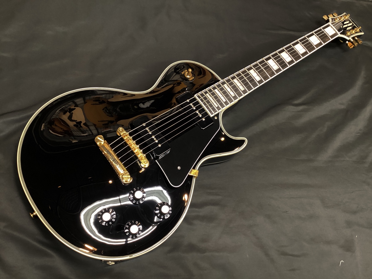 EDWARDS E-LP-CTM/P/BK(エドワーズ レスポール ブラック P90)（中古）【楽器検索デジマート】