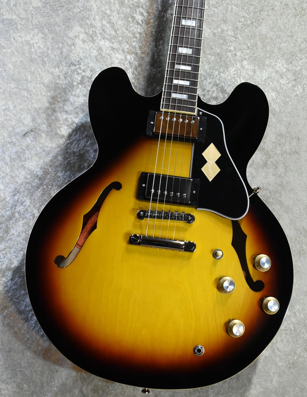 Epiphone 1962 ES-335 Block Inlay Vintage Burst #25011511626