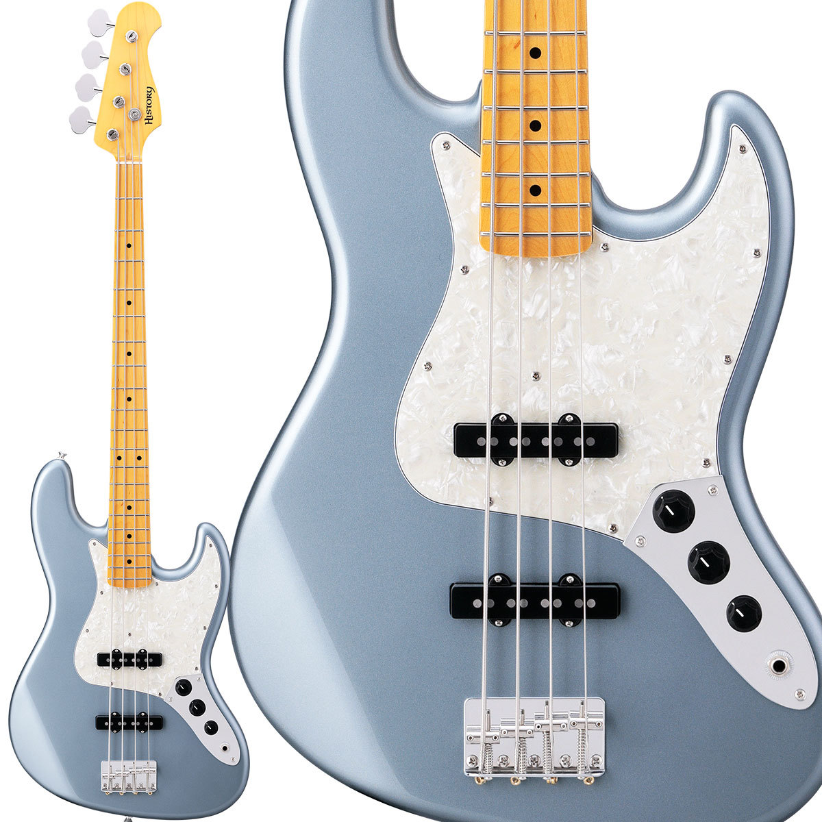 HISTORY HJB/m-Standard OIB Old Ice Blue 国産エレキベース 日本製