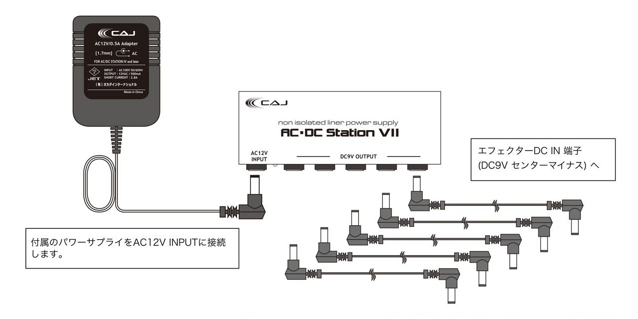 CAJ　AC/DC Station ver.Ⅲ 　9.68V改造 Custom Audio Japan(CAJ) AC/DC Station VII 【シンプル&コンパクト