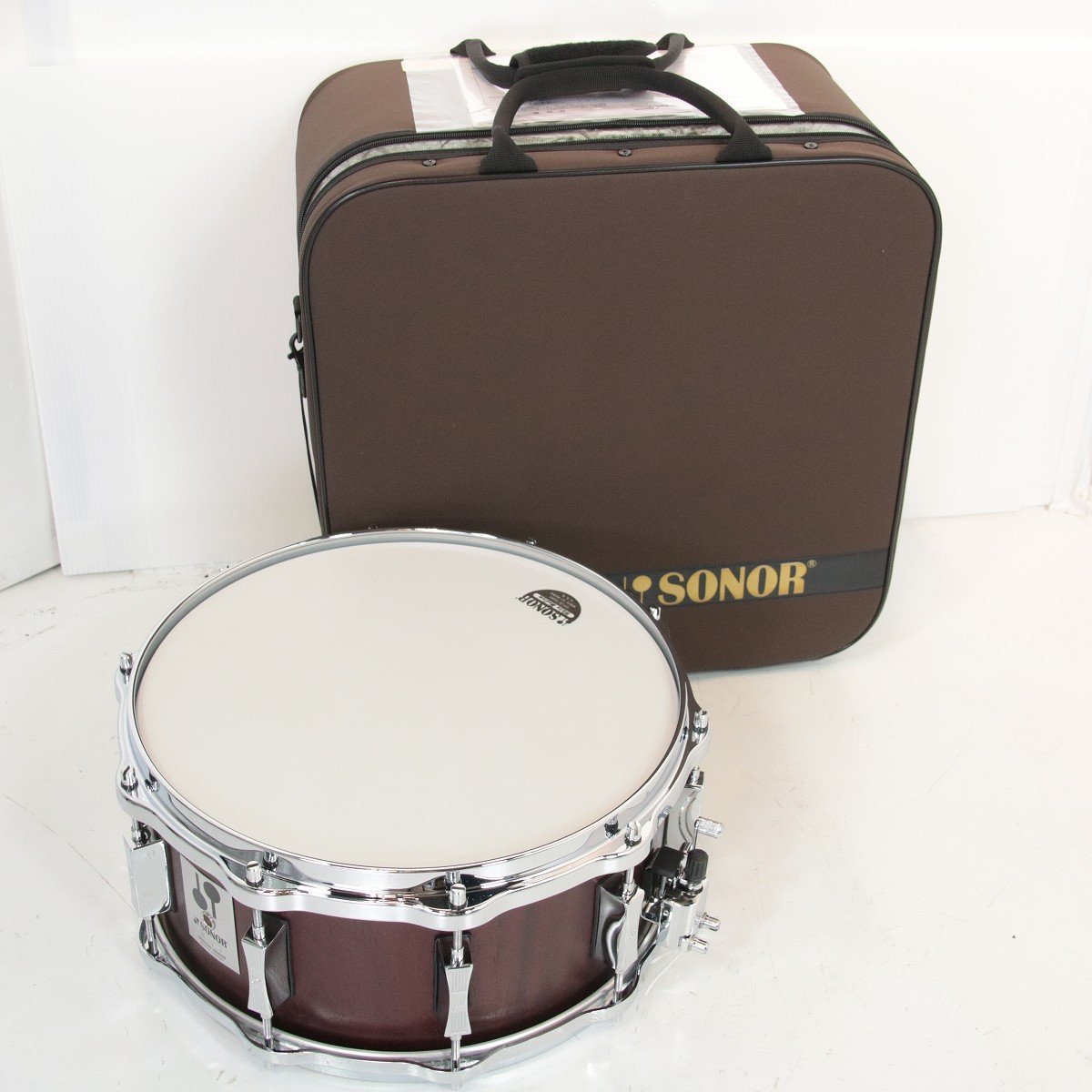 SONOR ソナー 14ｘ6.5 ヨーロピアン・ビーチ&マホガニー・レッド