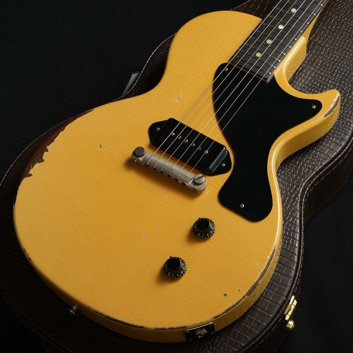 【希少・激レア】イエロージラフ ビーストホーマー Gibson Custom Shop Murphy Lab 1957 Les Paul Junior Single Cut