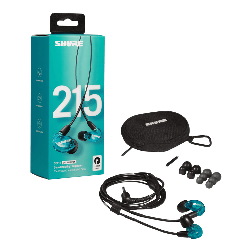 Shure SE215 SPECIAL EDITION トランスルーセントブルー [SE215SPE-A