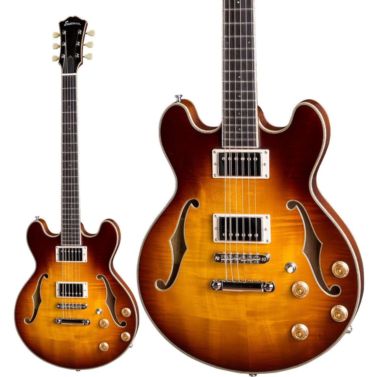 Eastman T184MX Goldburst Full Hollow-Body Model エレキギター