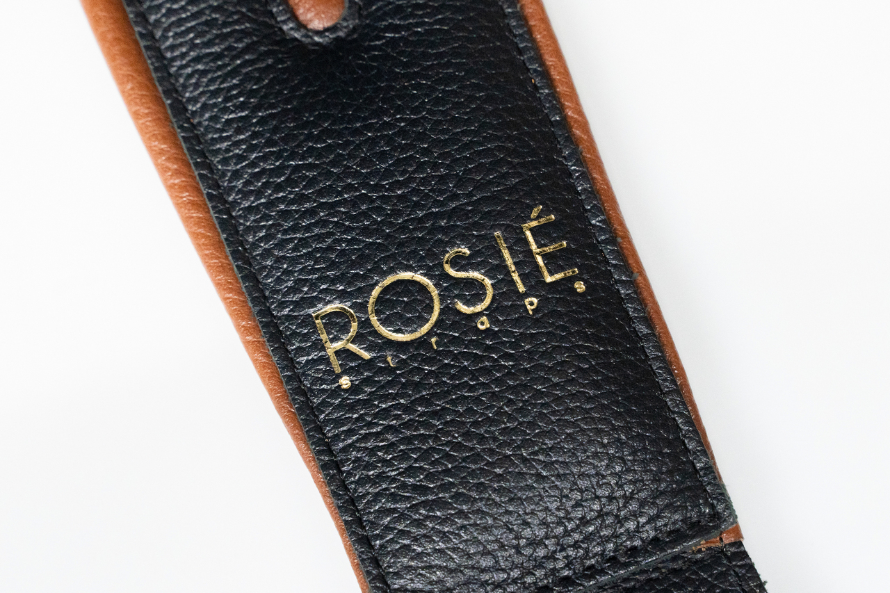 Rosi? ROSIE straps Black with Brown Details 2.5inch  【横浜店】（新品/送料無料）【楽器検索デジマート】