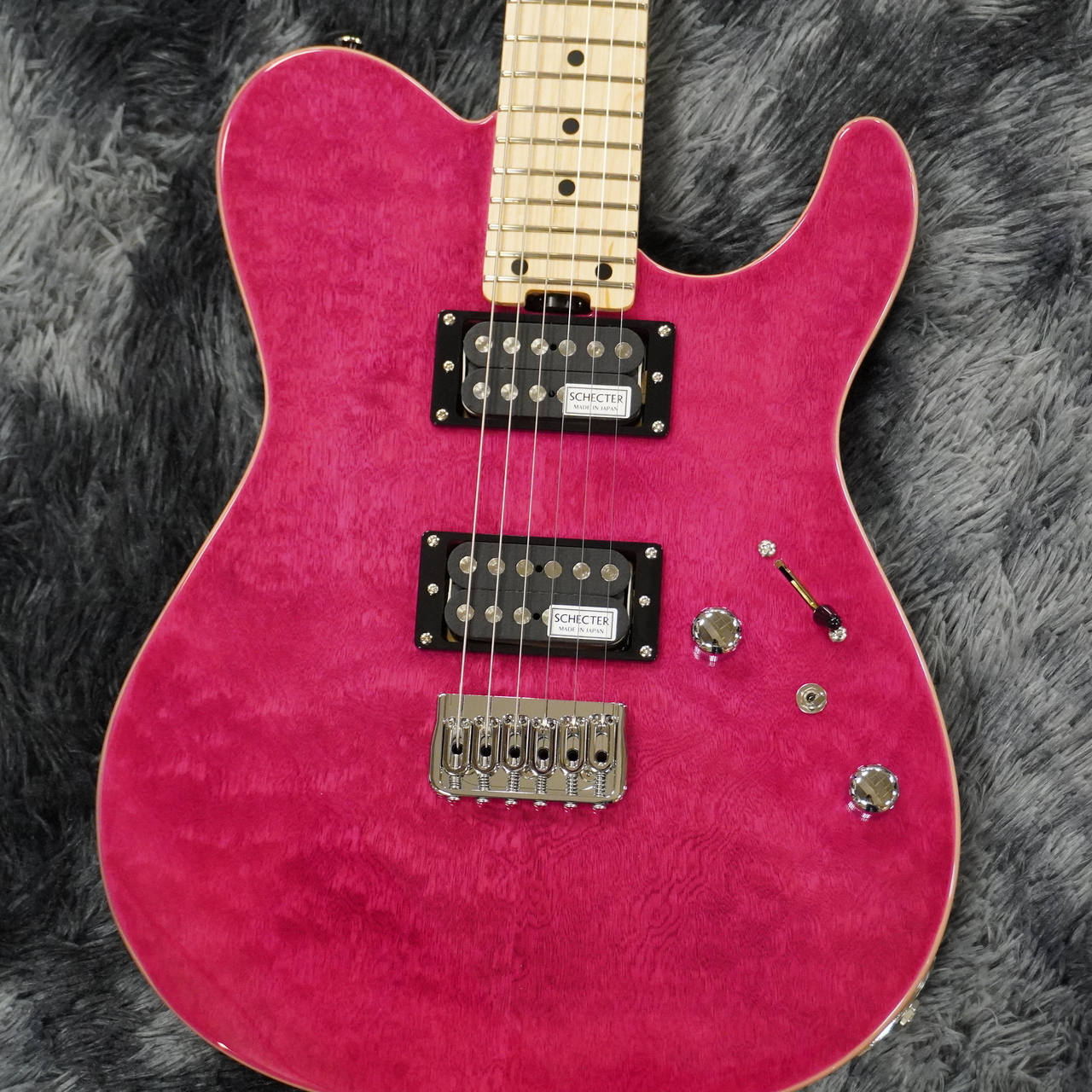 SCHECTER JAPAN KR-24-2H-FXD PINK (See-thru Pink) / Maple