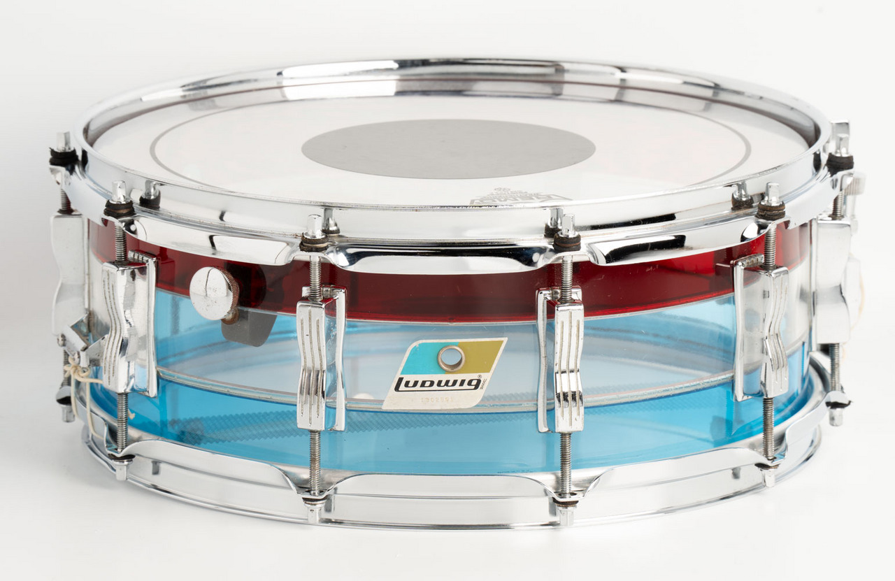 Ludwig 【VINTAGE】 1975' Vistalite Red / White / Blue Tricolour