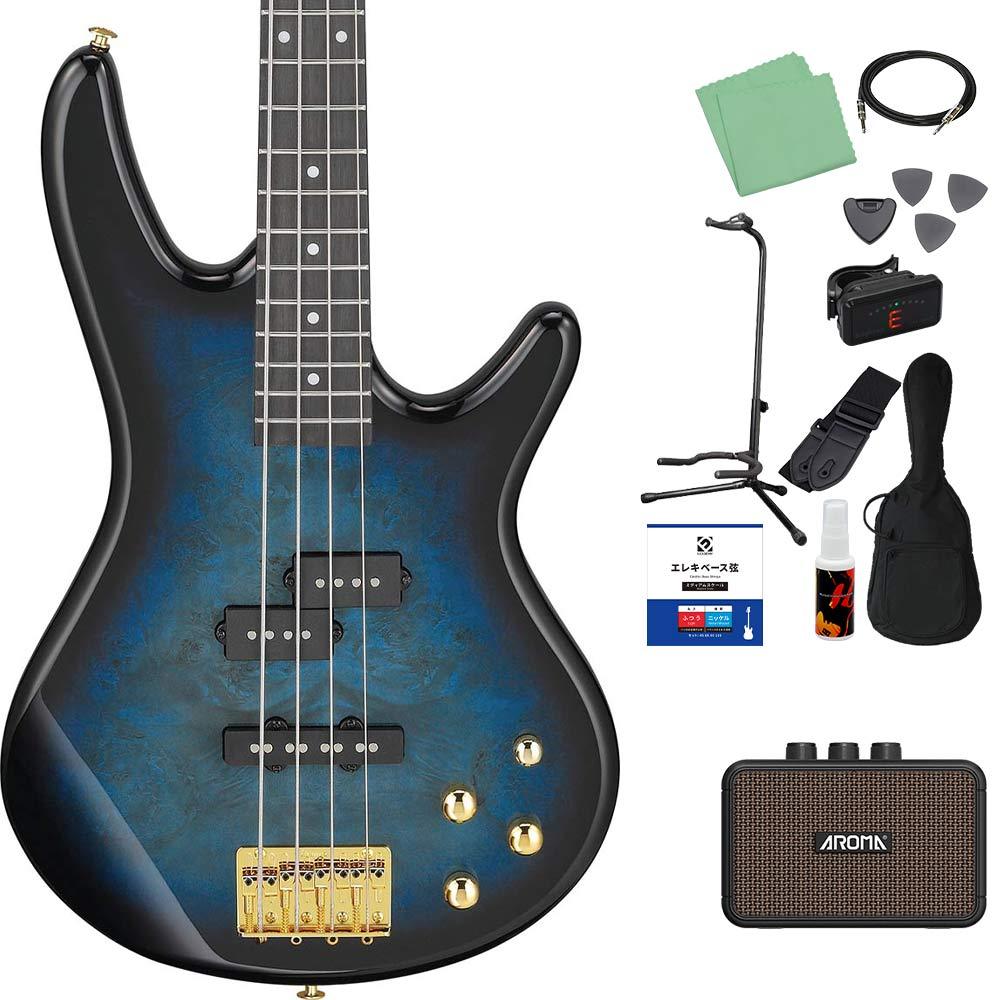Gio Ibanez GSR200PC ベース初心者12点セット 【充電式ミニアンプ付