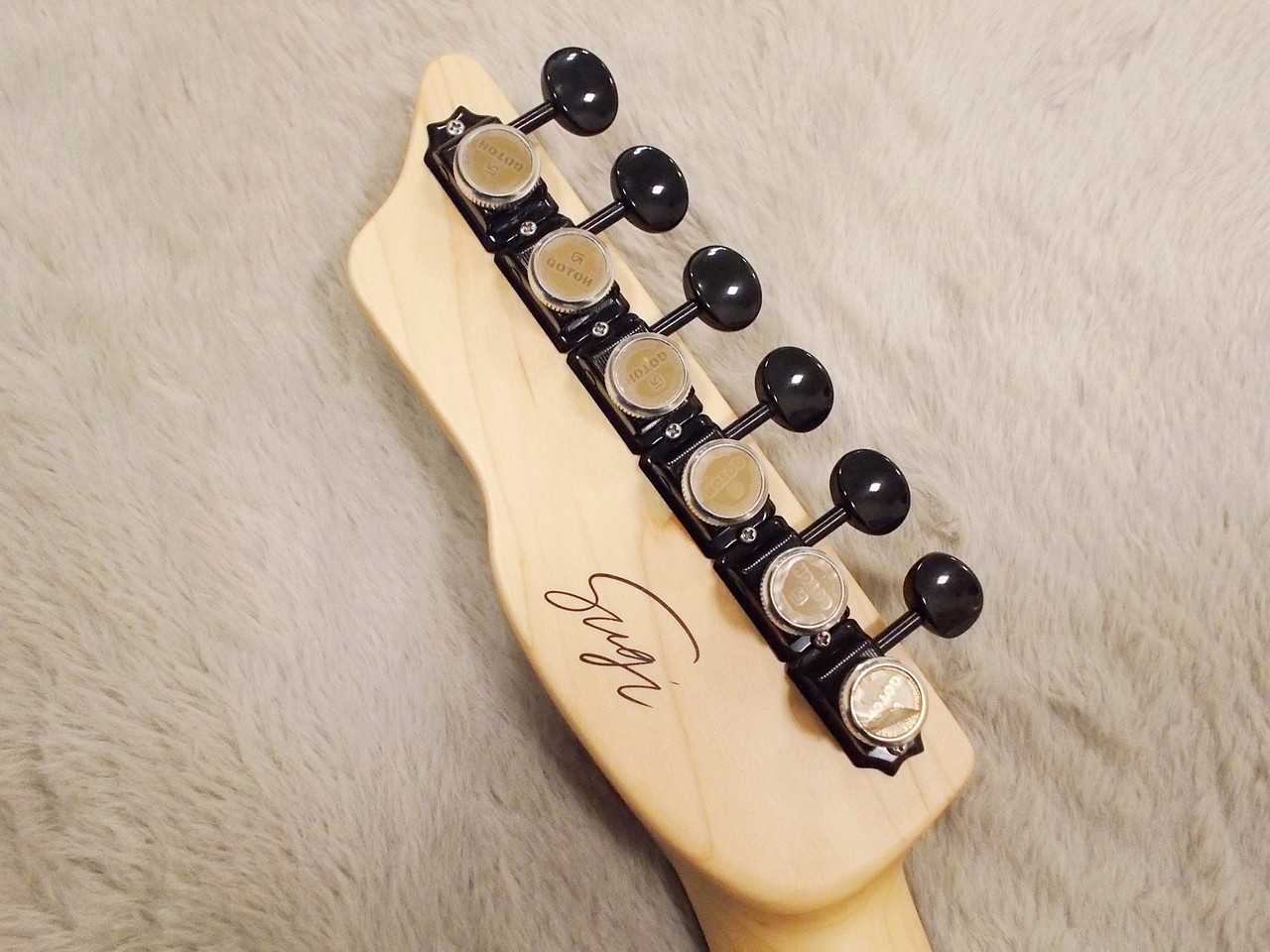 SAITO GUITARS S-JMC-SUGI SBK MIA 1H Black（B級特価）【楽器検索