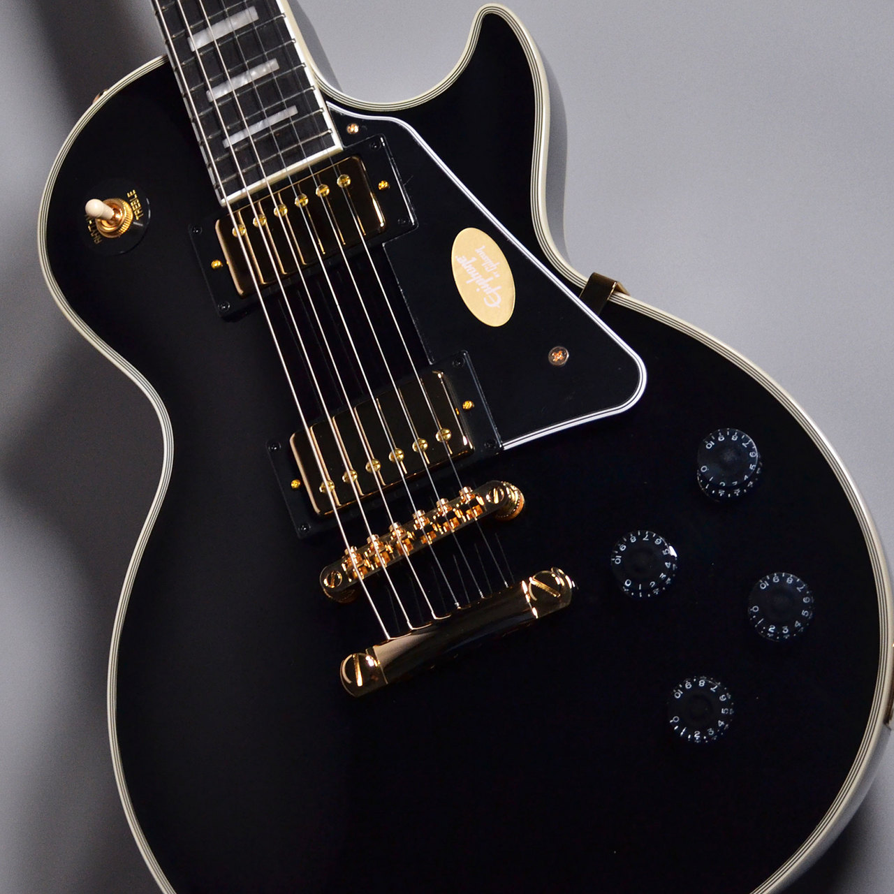 Epiphone Les Paul Customエレキギター 黒 Epiphone Les Paul Custom Ebony エレキギター初心者14点セット