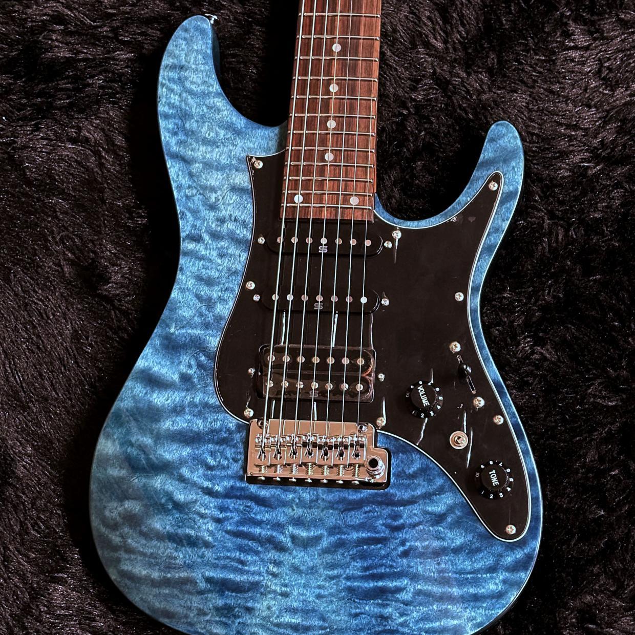 Ibanez Premium AZ447P1QM-COB (Cosmic Blue) 【특가】【미전시 보관】【7현】