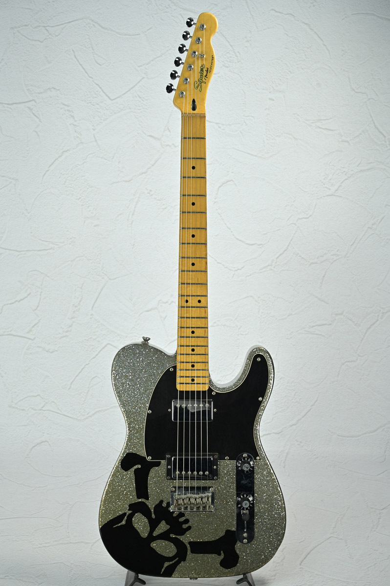 Squier by Fender Haruna Telecaster Skullsilver Dark Silver Sparkle