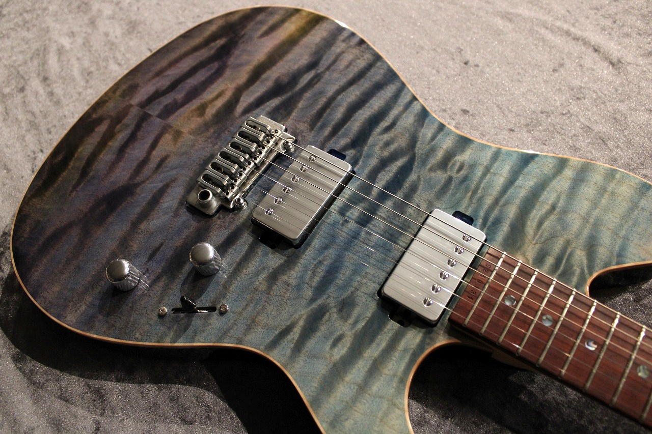 Sugi Custom Order DS496C 5A Quilt Maple/HM/Ash Sapphire #S240131