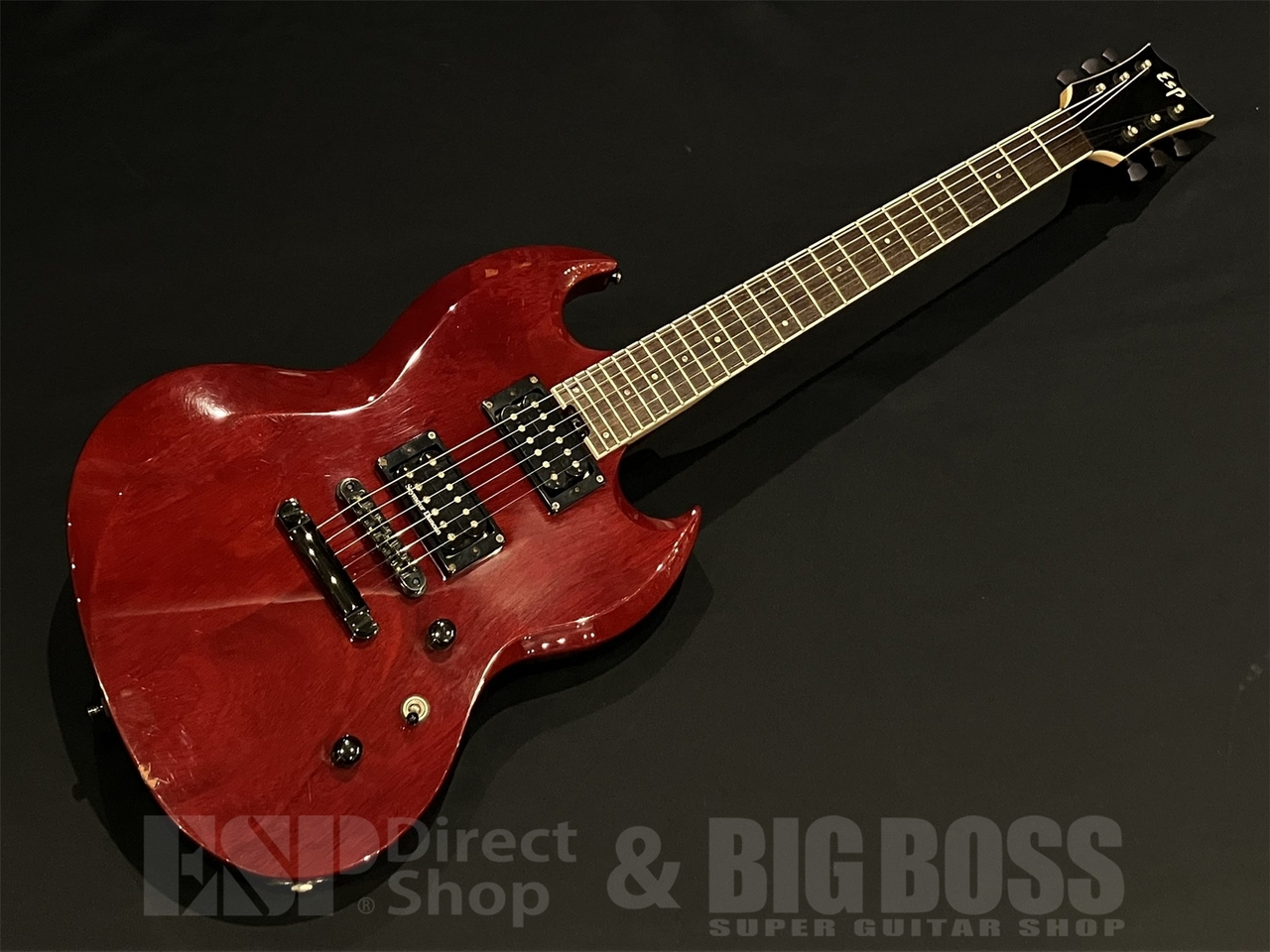 エレキギター esp edwords viper SG 美品 ESP Originalシリーズ SGタイプエレキギターVIPER Cherry新品