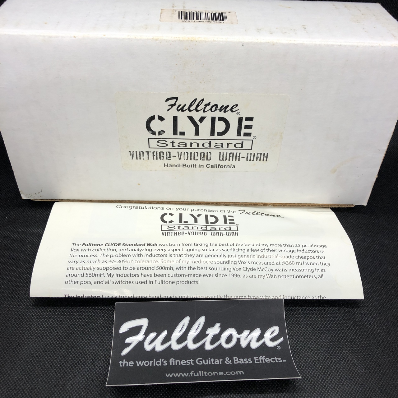 Fulltone Clyde Standard Wah Black 2016年製（中古/送料無料）【楽器