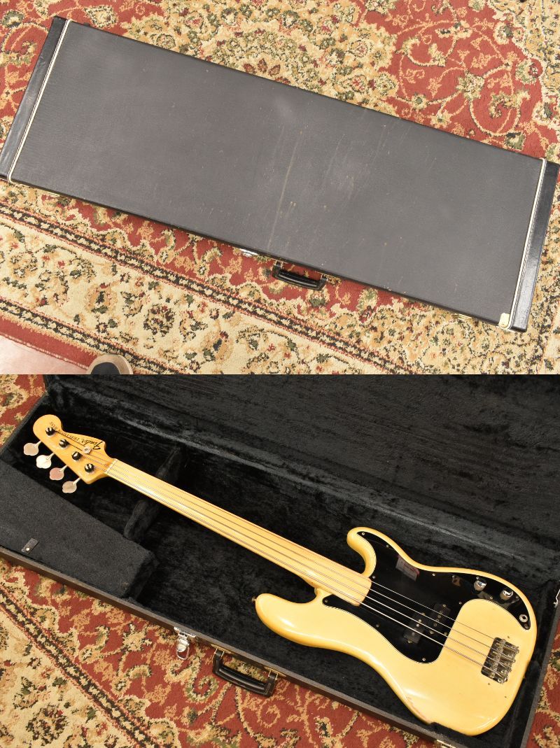 Fender '76 Fretless Precision Bass Ash /Maple -Blonde