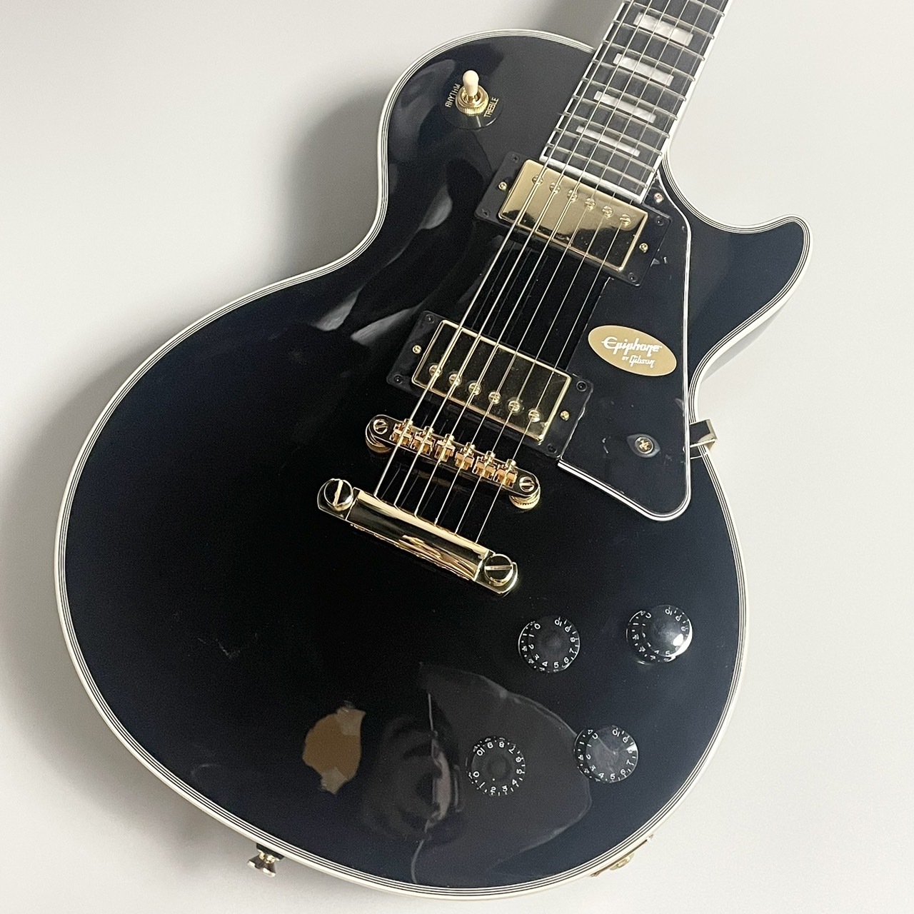 Epiphone Les Paul Custom Ebony エレキギターレスポールカスタム 黒 ...