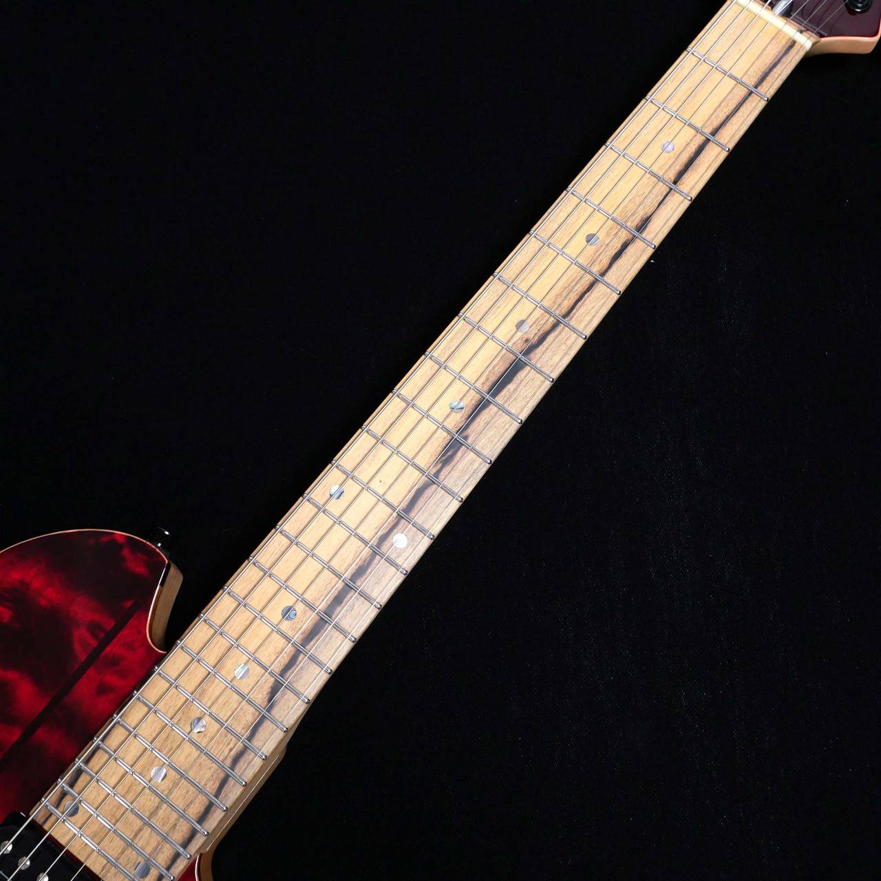 dragonfly MAROON CUSTOM 666 7st Trans Dark Red エレキギター