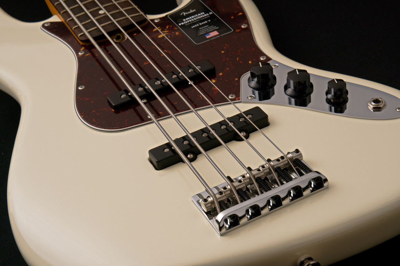 Fender American Professional II Jazz Bass V Olympic White