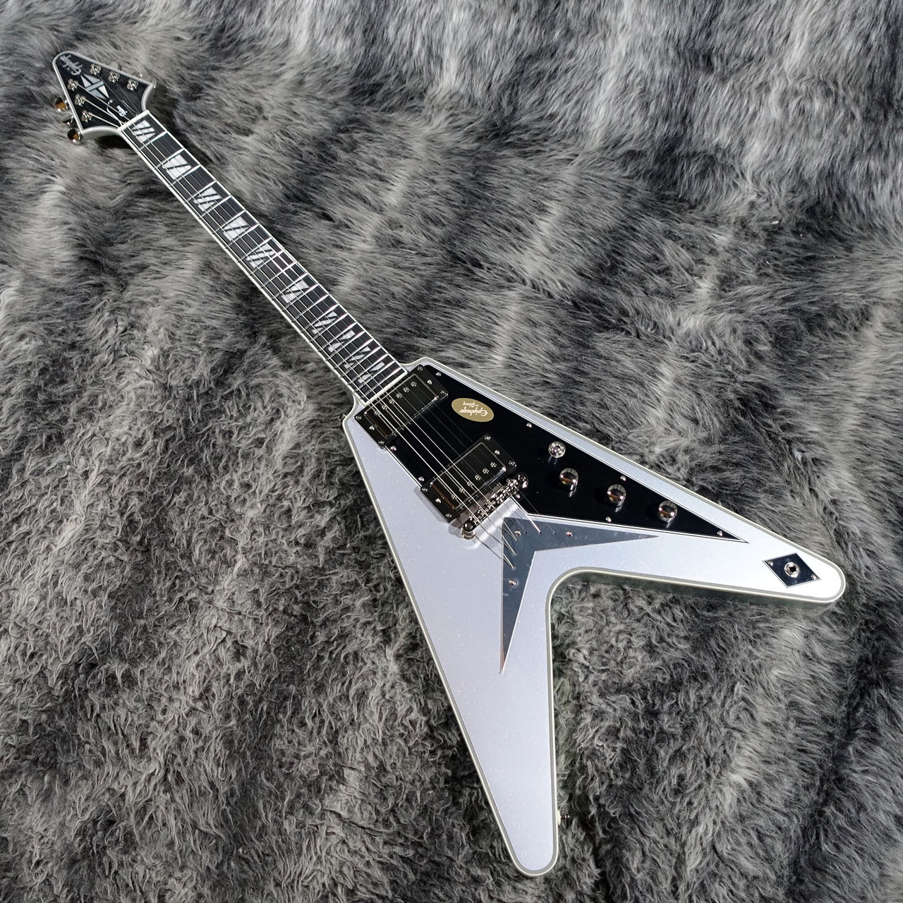 Epiphone Futura Flying V Custom Quicksilver Shift（新品/送料無料