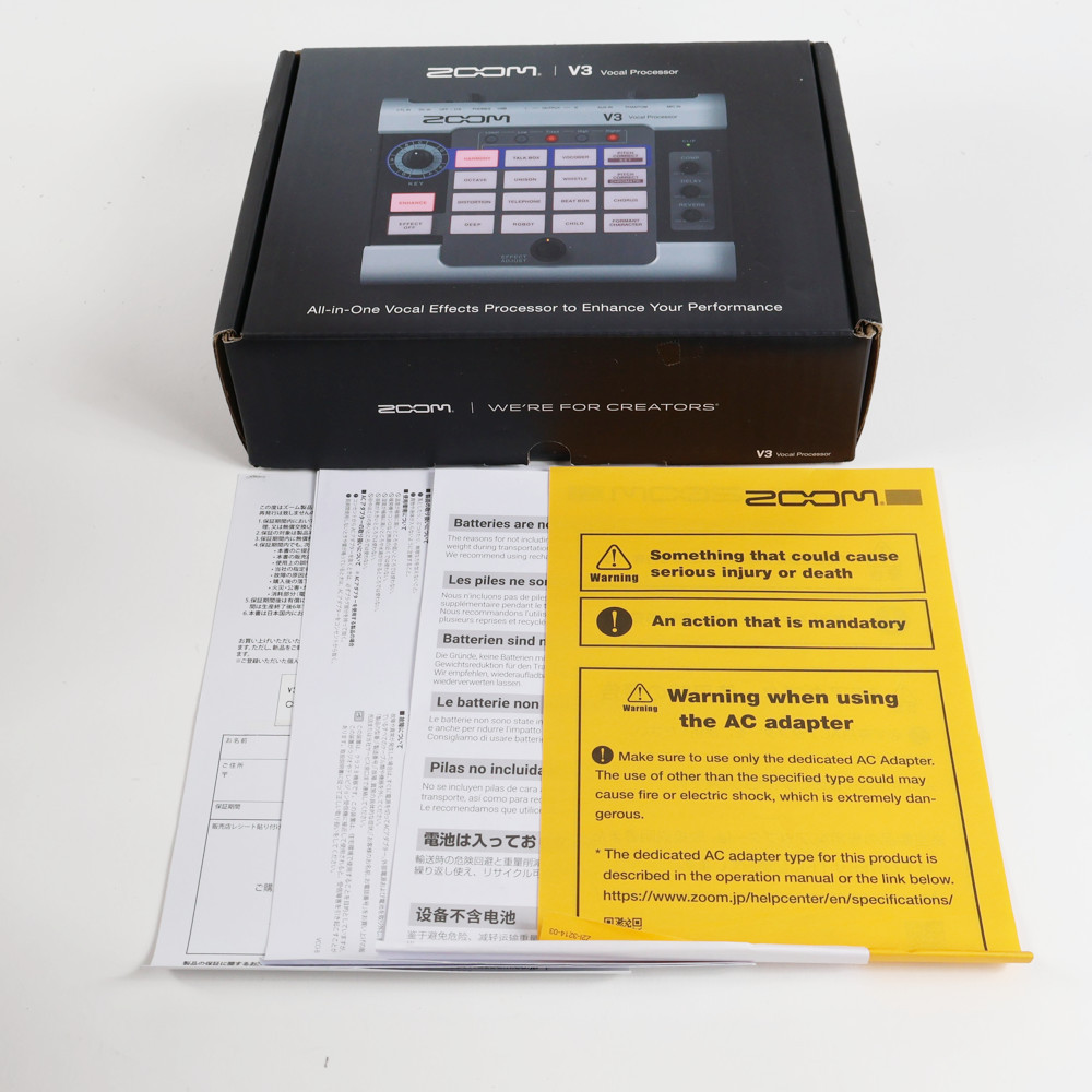ZOOM 【中古】 ZOOM V3 ライブパフォーマンス ボーカル用プロセッサー